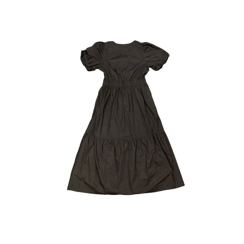 New French Connection Ladies Puff Sleeve Maxi Dress Size XXL Black - Picture 5 of 5